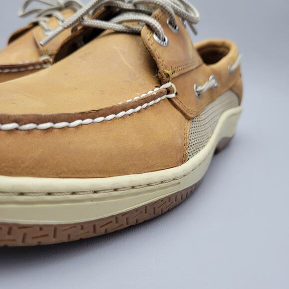 Sperry Top-Sider Billfish 3-Eye Dark Tan Boat Shoe Men's size 12 M - Picture 11 of 14